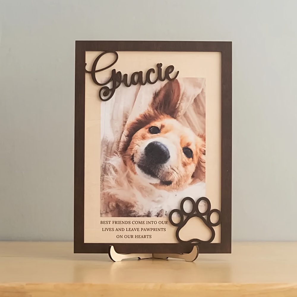Photography Exhibition - Customizable Personalized Wooden Pet Photo Frame