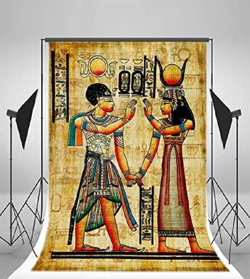 Photography History - Ancient Egyptian Scroll Photography Backdrop Mural