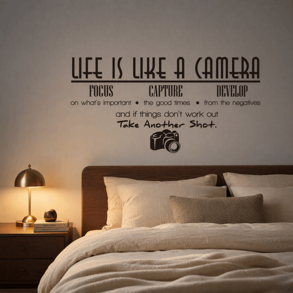 Photography Quotes - PVC Vinyl Wall Stickers 25x70cm Self-Adhesive