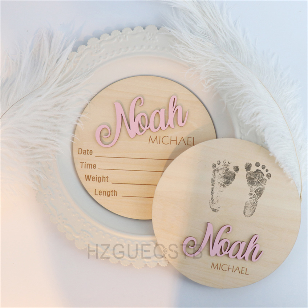 Photography History - A Set Custom Name Birth Announcement