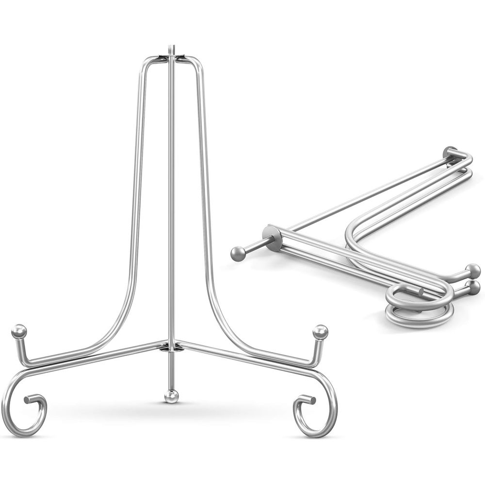 8 Inch Silver Metal Easel Stan - Photography Exhibition review and price