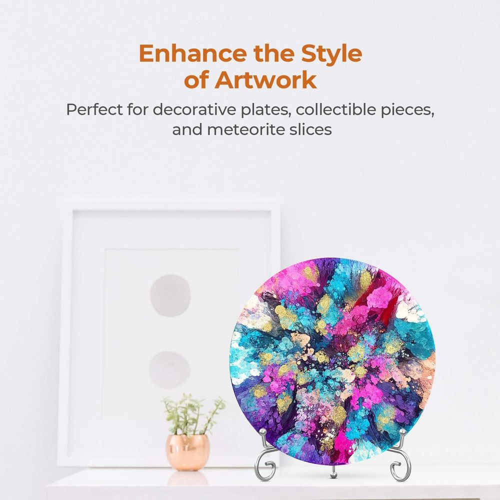 8 Inch Silver Metal Easel Stan - Photography Exhibition review and price