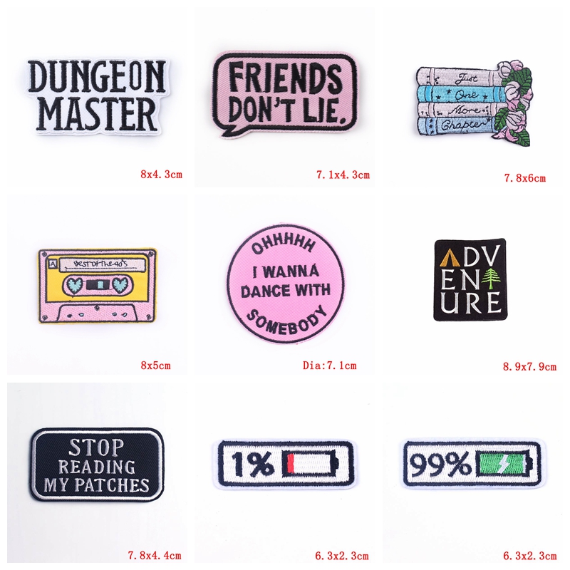 5PCS/lots Cartoon/Letter Iron  - Photography Quotes review and price